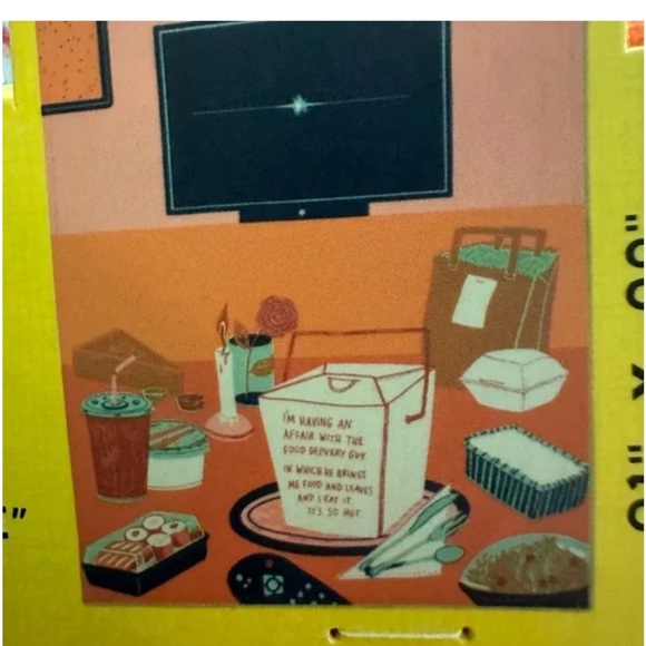 TWO NWT Blue Q Dish Towel ‘Big Golf Guy’ + ‘Affair with the food delivery guy’ - Picture 4 of 8